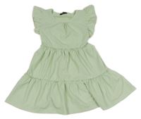 Světlezelené vzorované šaty Tedi