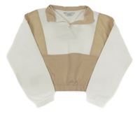 Bílo-béžová crop mikina Primark