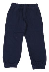 Tmavomodré cuff tepláky Kids