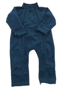 Tmavomodrý fleecový overal TCM