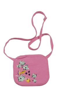 Růžová kabelka s kytičkami NUTMEG