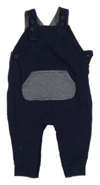 Tmavomodré laclové tepláky s kapsou George