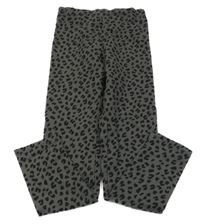 Tmavošedo-černé vzorované teplákové legíny H&M