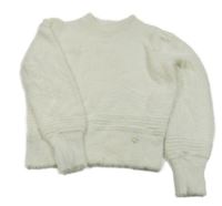 Smetanový chlupatý oversize svetr se srdíčkem mayoral