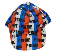 Modro-bílo-červená pruhovaná kšiltovka s nápisy 