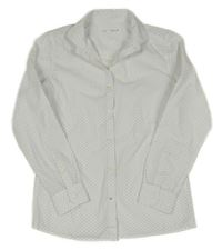 Bílá vzorovaná košile ZARA