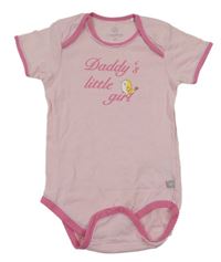 Světlerůžovo-růžové body s nápisy a ptáčkem Liegelind