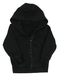 Černá propínací mikina s kapucí George