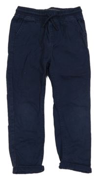 Tmavomodré slim plátěné kalhoty Denim Co.