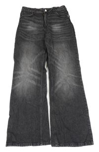 Tmavošedé baggy waist low rifle H&M