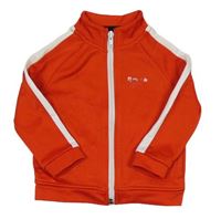 Červená sportovní propínací mikina Reebok