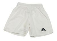 Bílé sportovní funkční kraťasy s logem Adidas