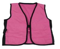 Kostým - Neonově růžovo-černá vesta