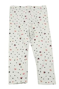 Bílé puntíkaté legíny s Minnie Primark