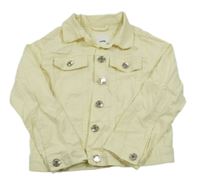 Světležlutá plátěná bunda Sinsay