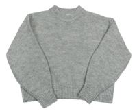 Šedý melírovaný třpytivý svetr F&F