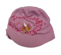 Růžová čepice s Růženkou a kšiltem Disney