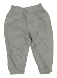 Šedé melírované tepláky