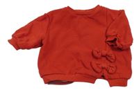 Červená mikina s mašlemi Next