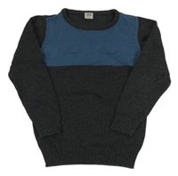 Antracitovo-petrolejový svetr Kiki&Koko