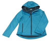 Azurová softshellová bunda s kapucí Hip&Hopps