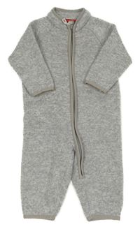 Šedý melírovaný pletený overal Reima