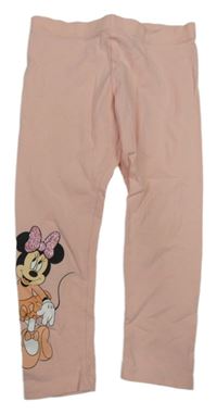 Světlerůžové legíny s Minnie Disney