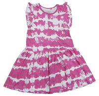 Růžovo-bílé bavlněné šaty Primark