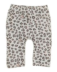 Bílo-šedé leopardí lehké tepláky Ergee