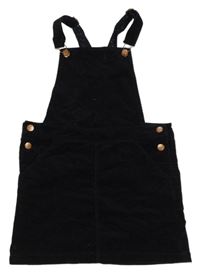 Tmavomodré laclové manšestrové šaty H&M