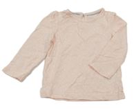 Světlerůžové puntíkaté triko C&A