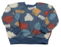 Tmavomdoro-barevná vzorovaná mikina George