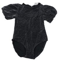 Černé třpytivé body se sponou Zara