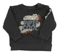 Tmavošedá mikina s dinem blue seven