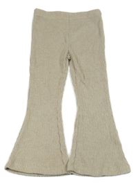 Béžové žebrované úpletové flare teplákové kalhoty Matalan