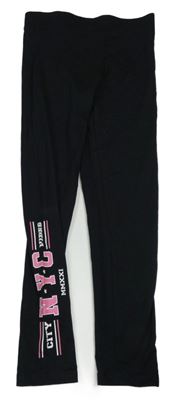 Černé legíny s nápisem George