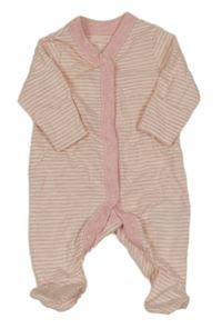 Bílo-růžový pruhovaný overal Mothercare