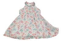 Bílé šifonové šaty s mořskými pannami a flitry Kiki&Koko