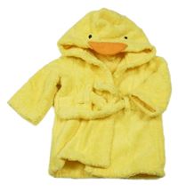 Žlutý froté župan s kapucí - kačenka F&F