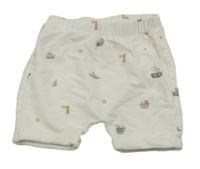 Bílé kraťasy s parníky H&M