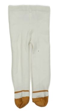 Bílo-hnědé punčocháče