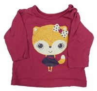 Růžové triko s kočkou Nutmeg