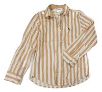 Bílo-béžová pruhovaná košile H&M