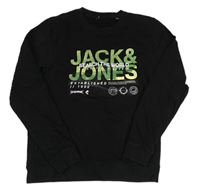 Černá mikina s logem Jack & Jones