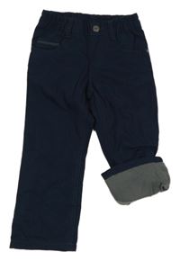 Tmavomodré zateplené kalhoty zn. Lupilu