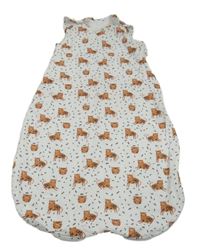 Bílý zateplený spací pytel s Tygry John Lewis