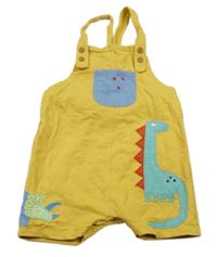 Hořčicové laclové kraťasy s diny Next