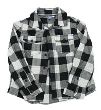 Bílo-černá kostkovaná košile Dopodopo