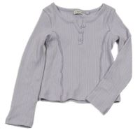 Lila žebrované crop triko F&F