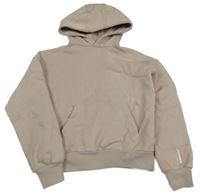 Béžová crop mikina s kapucí Bekkin